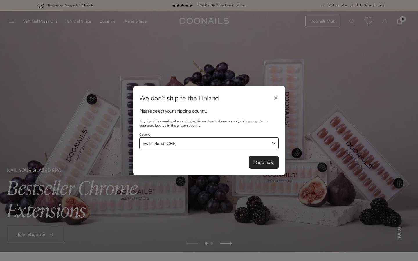 Doonails homepage screenshot