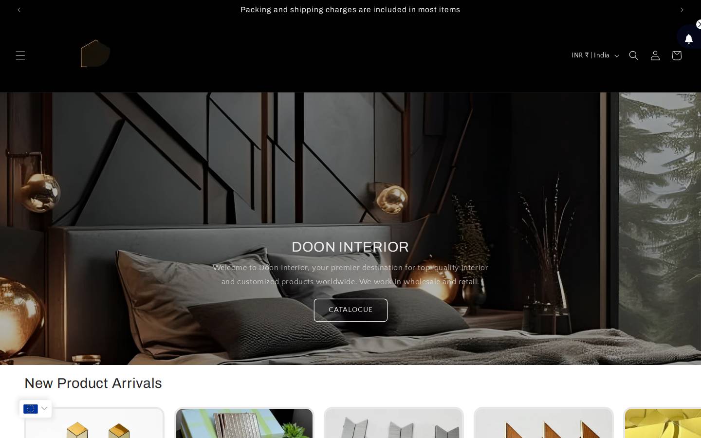 dooninterior.com homepage screenshot