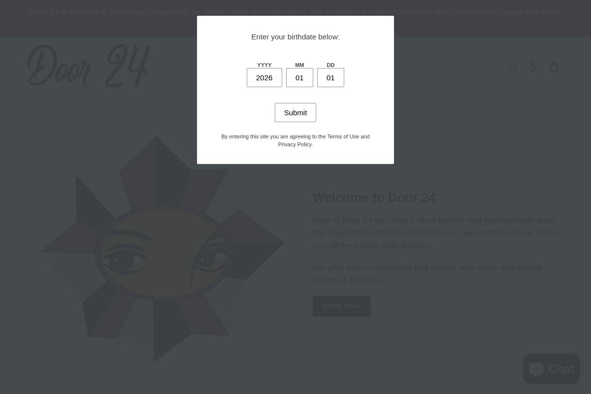 door24wine.com homepage screenshot