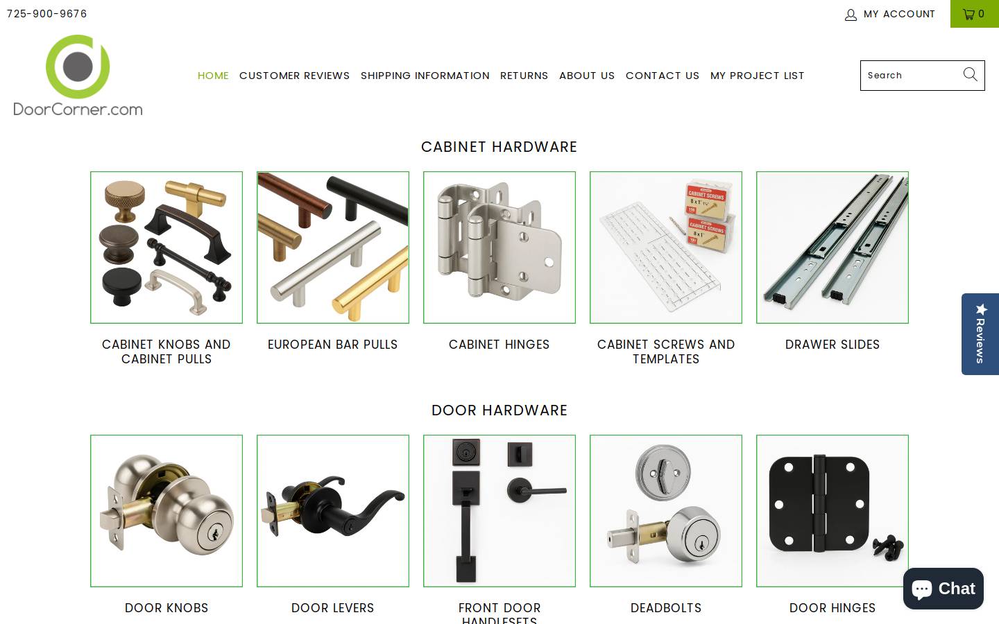 doorcorner.com homepage screenshot