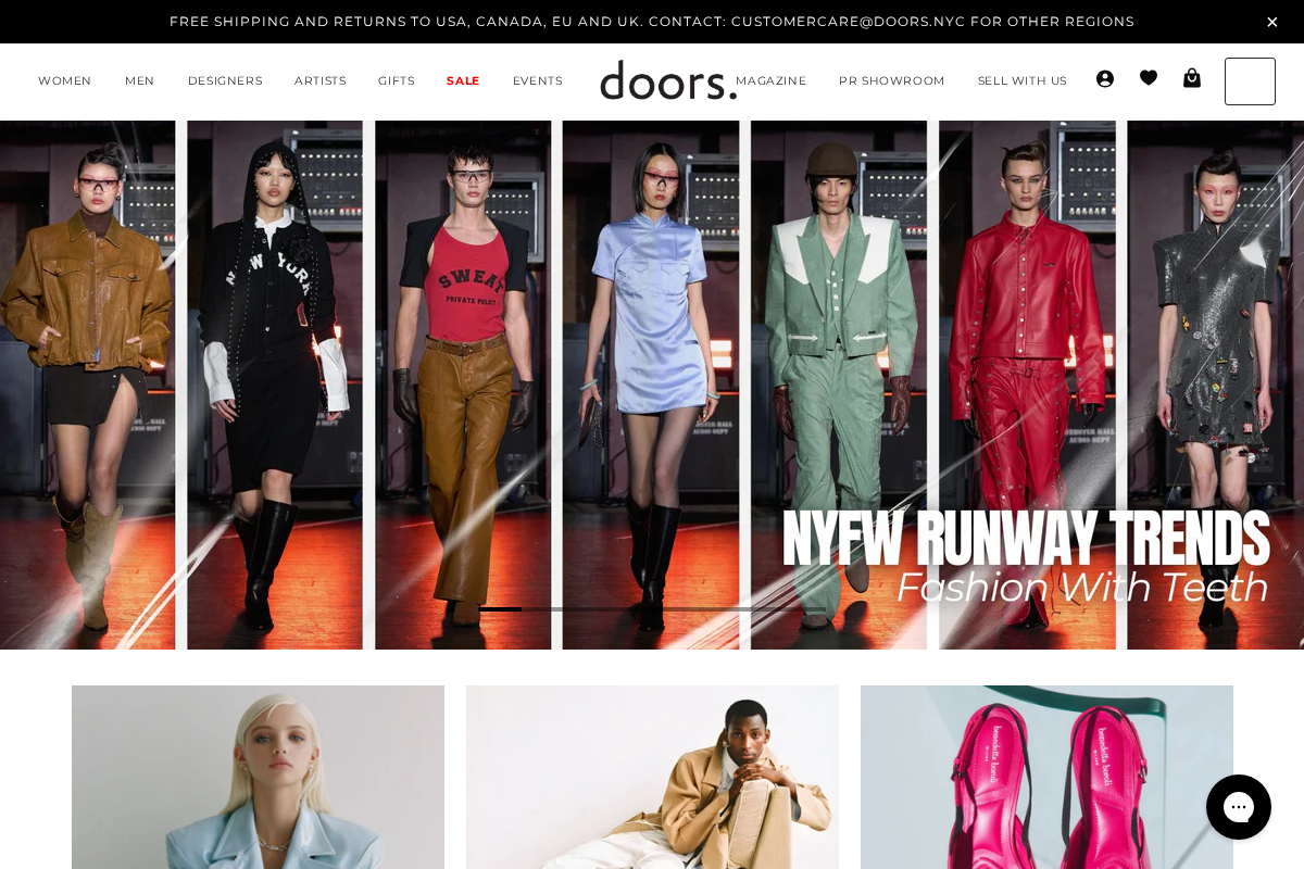 DOORS.NYC homepage screenshot
