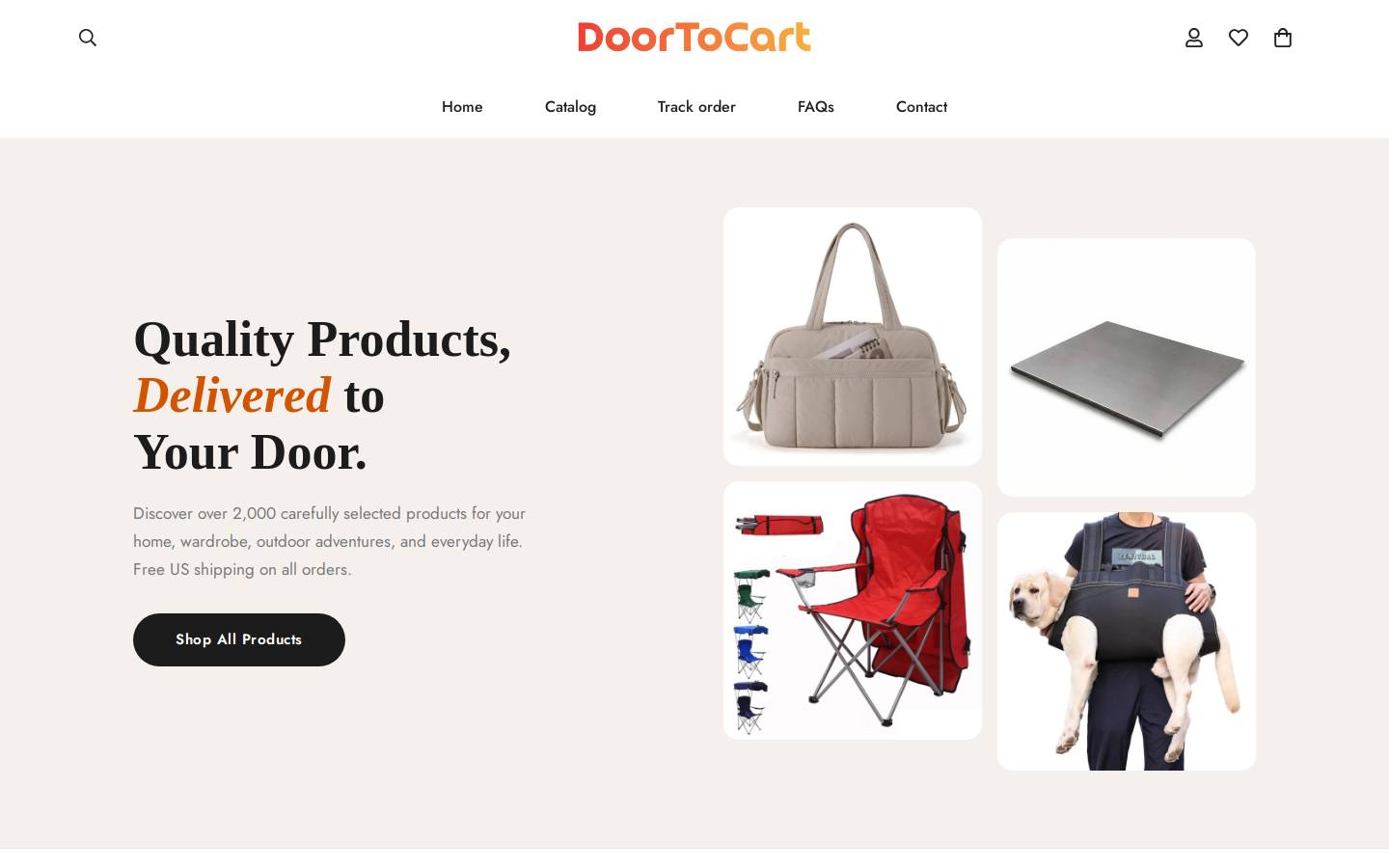 doortocart.com homepage screenshot