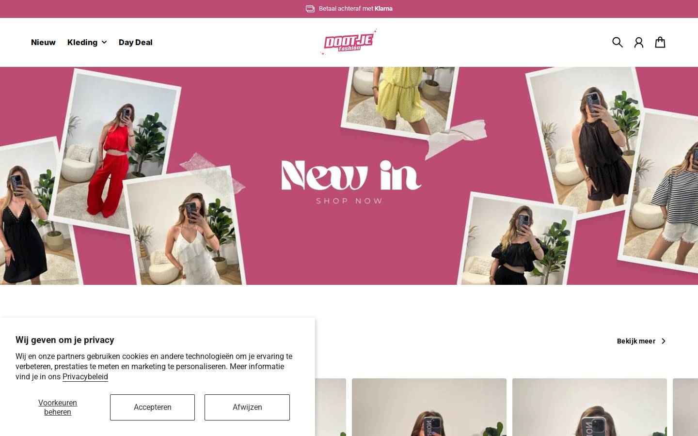 Dootjefashion homepage screenshot