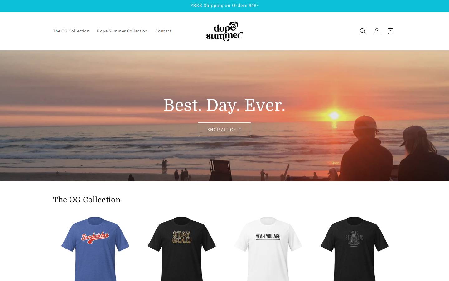 dopesummer.com homepage screenshot
