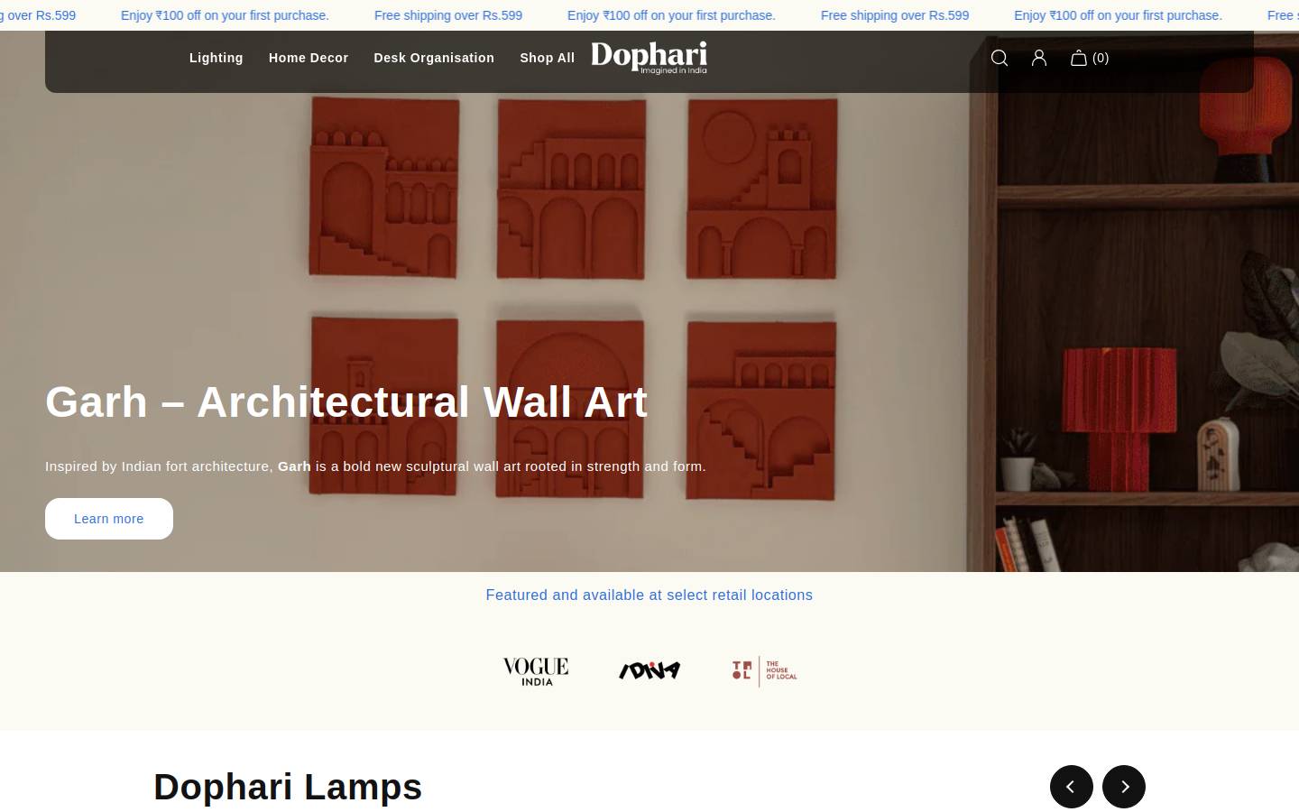 dophari.com homepage screenshot