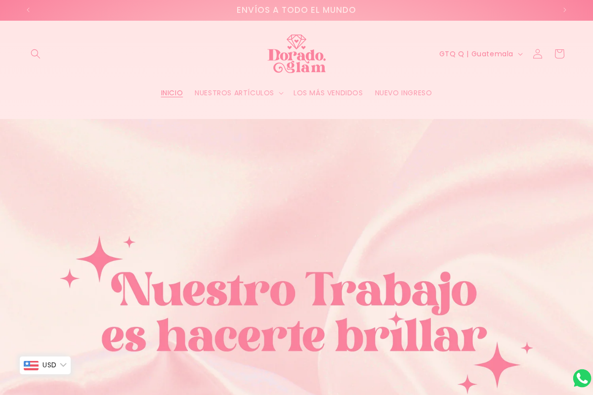 Dorado Glam homepage screenshot