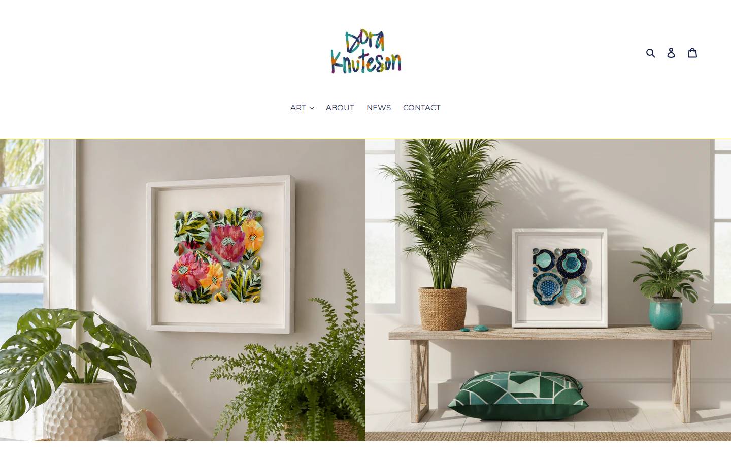 doraknuteson.com homepage screenshot