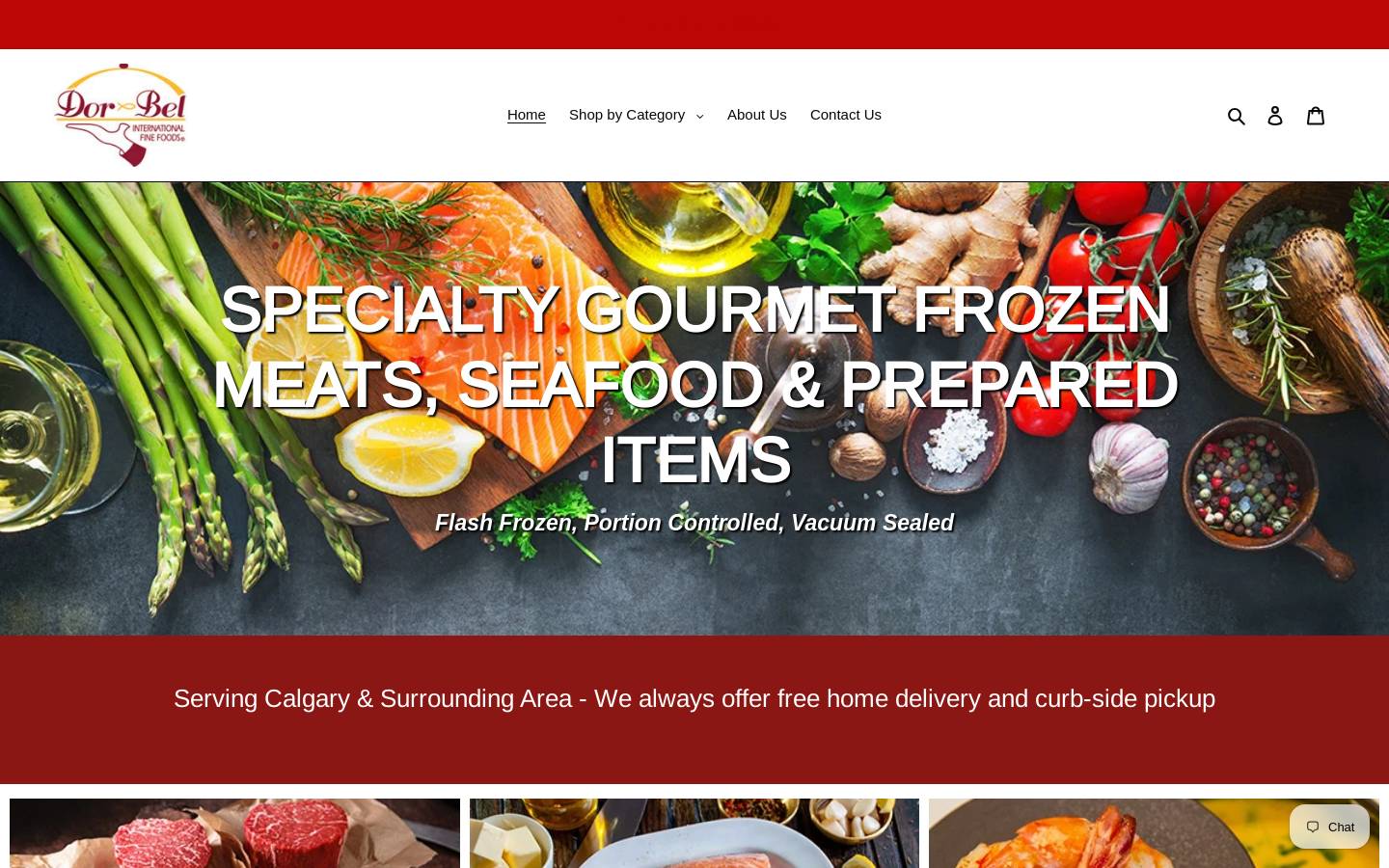 dorbelfoods.com homepage screenshot