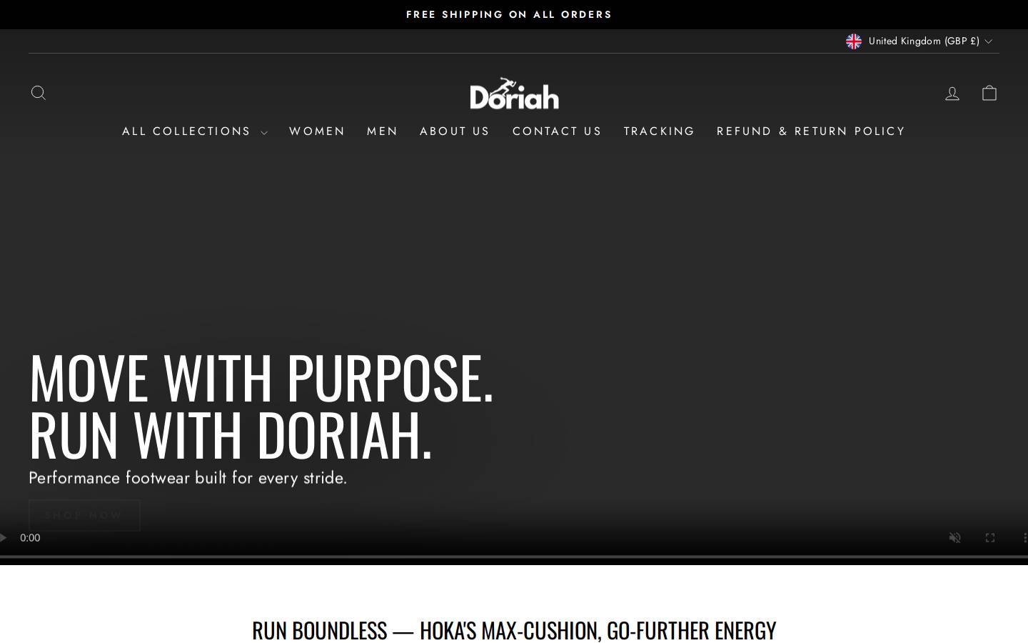 Doriah homepage screenshot