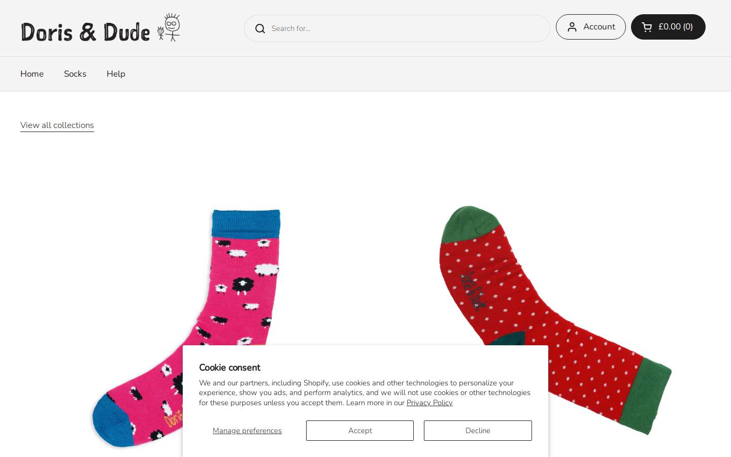 Dorisanddude homepage screenshot