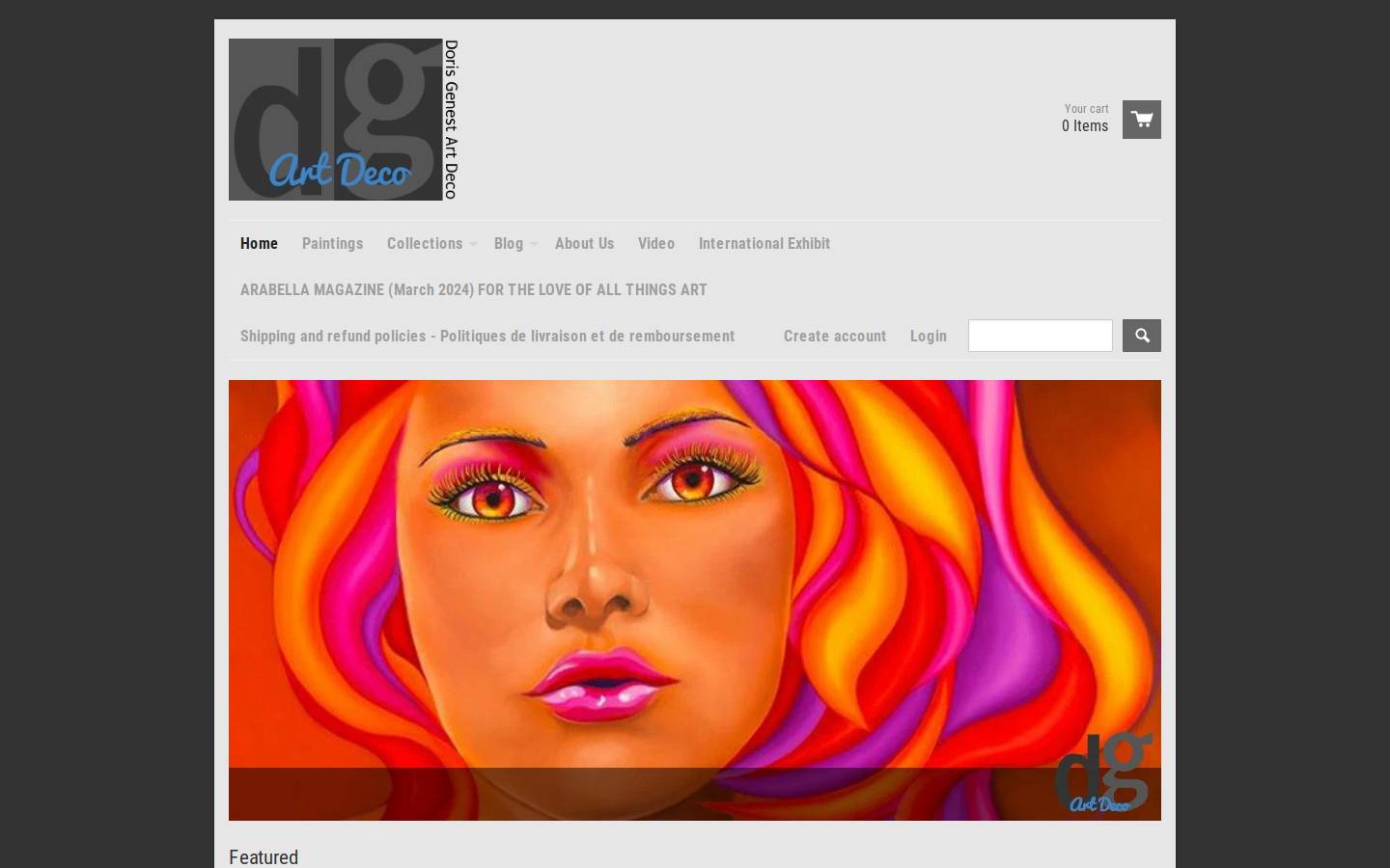dorisgenest.ca homepage screenshot