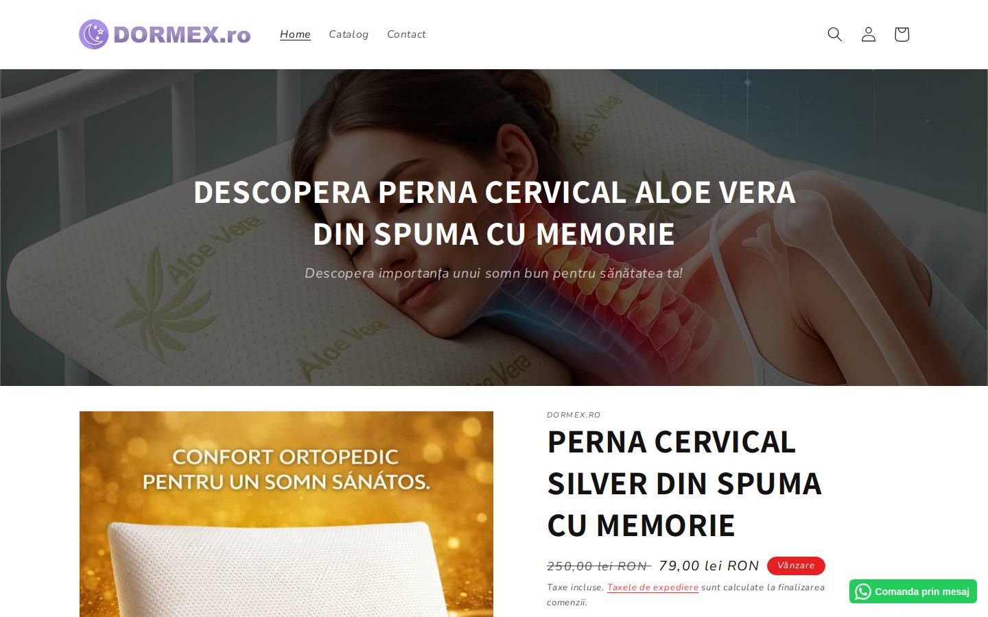 dormex.ro homepage screenshot