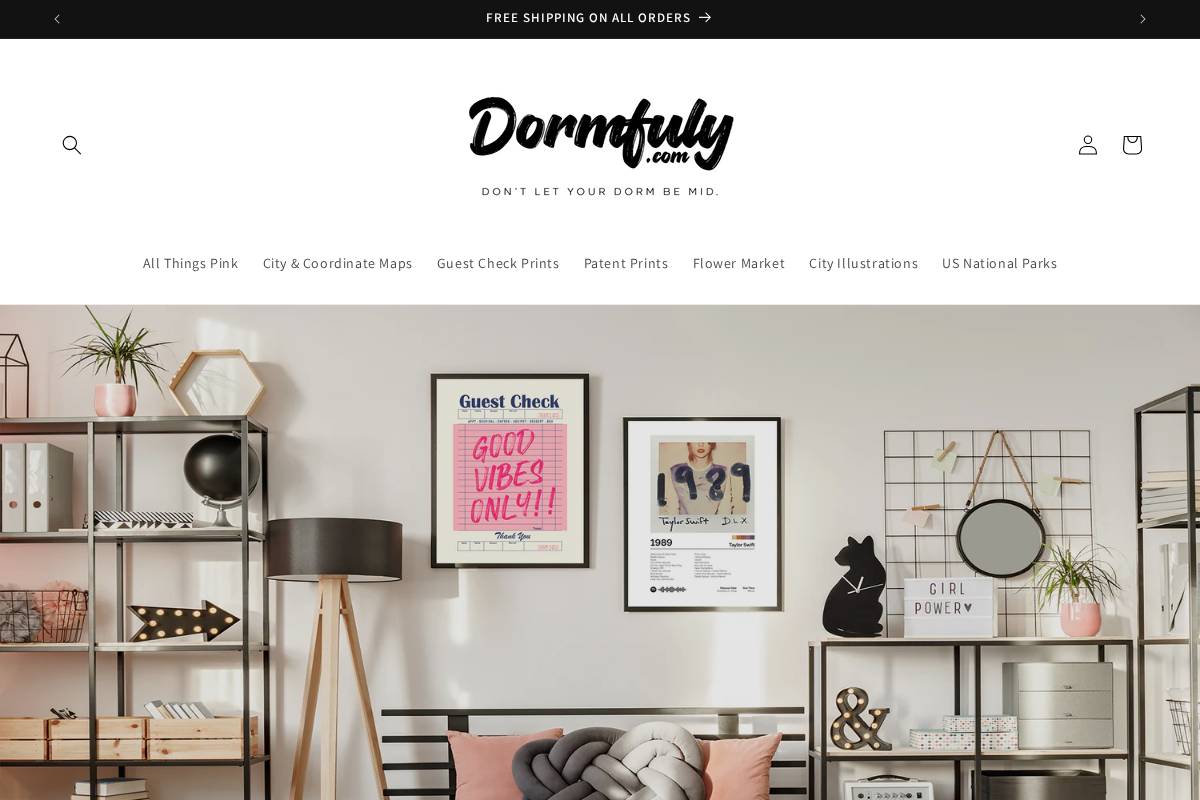 Dormfuly homepage screenshot