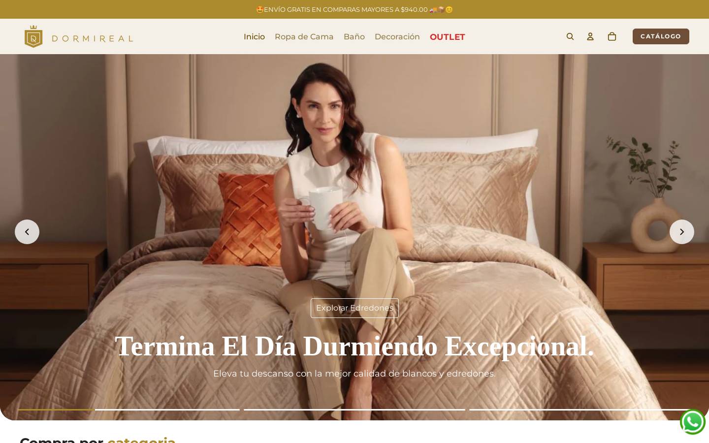 dormireal.com homepage screenshot