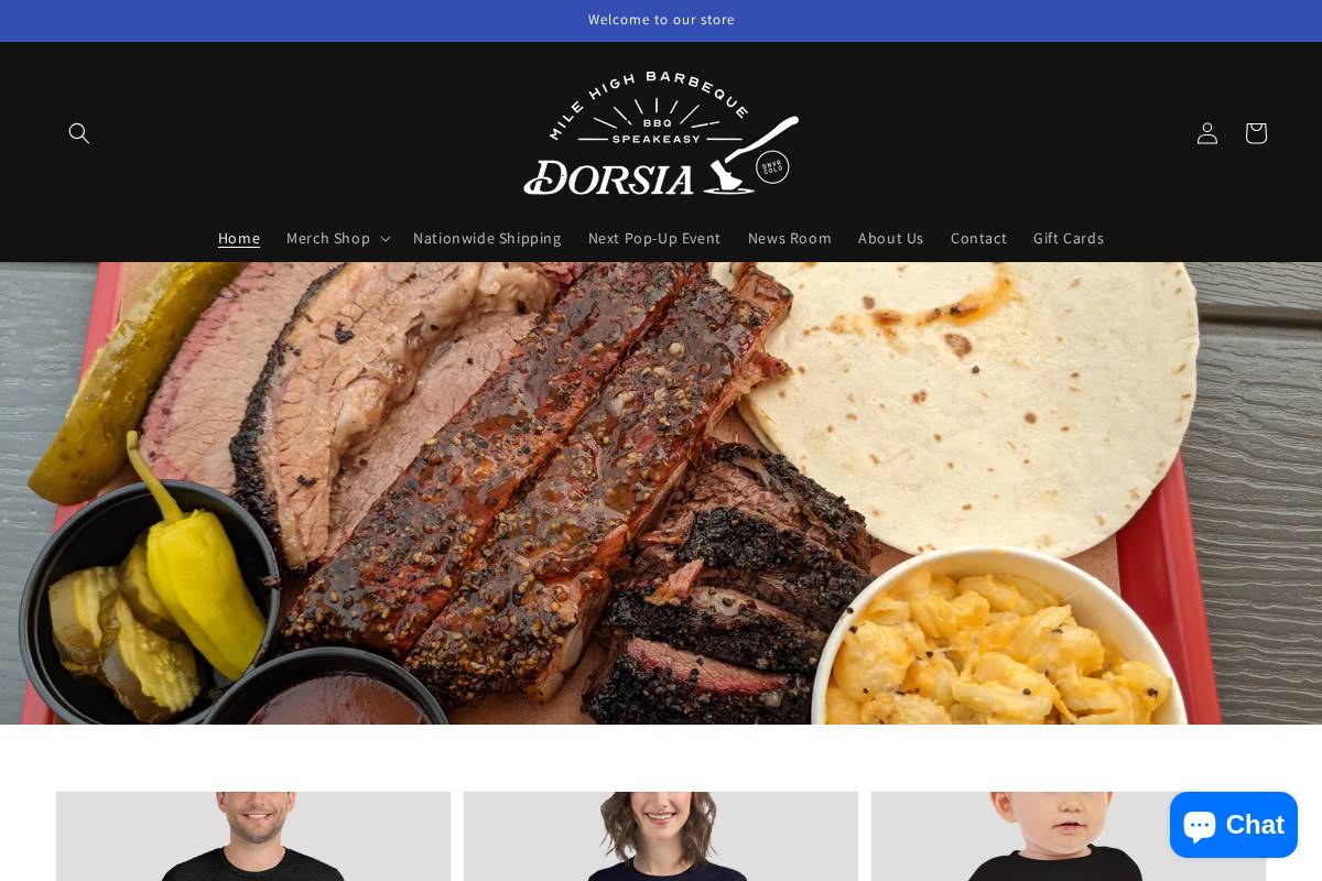 dorsiabbq.com homepage screenshot