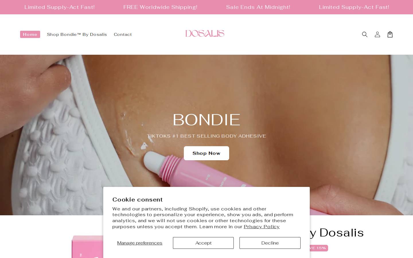 dosalis.com homepage screenshot