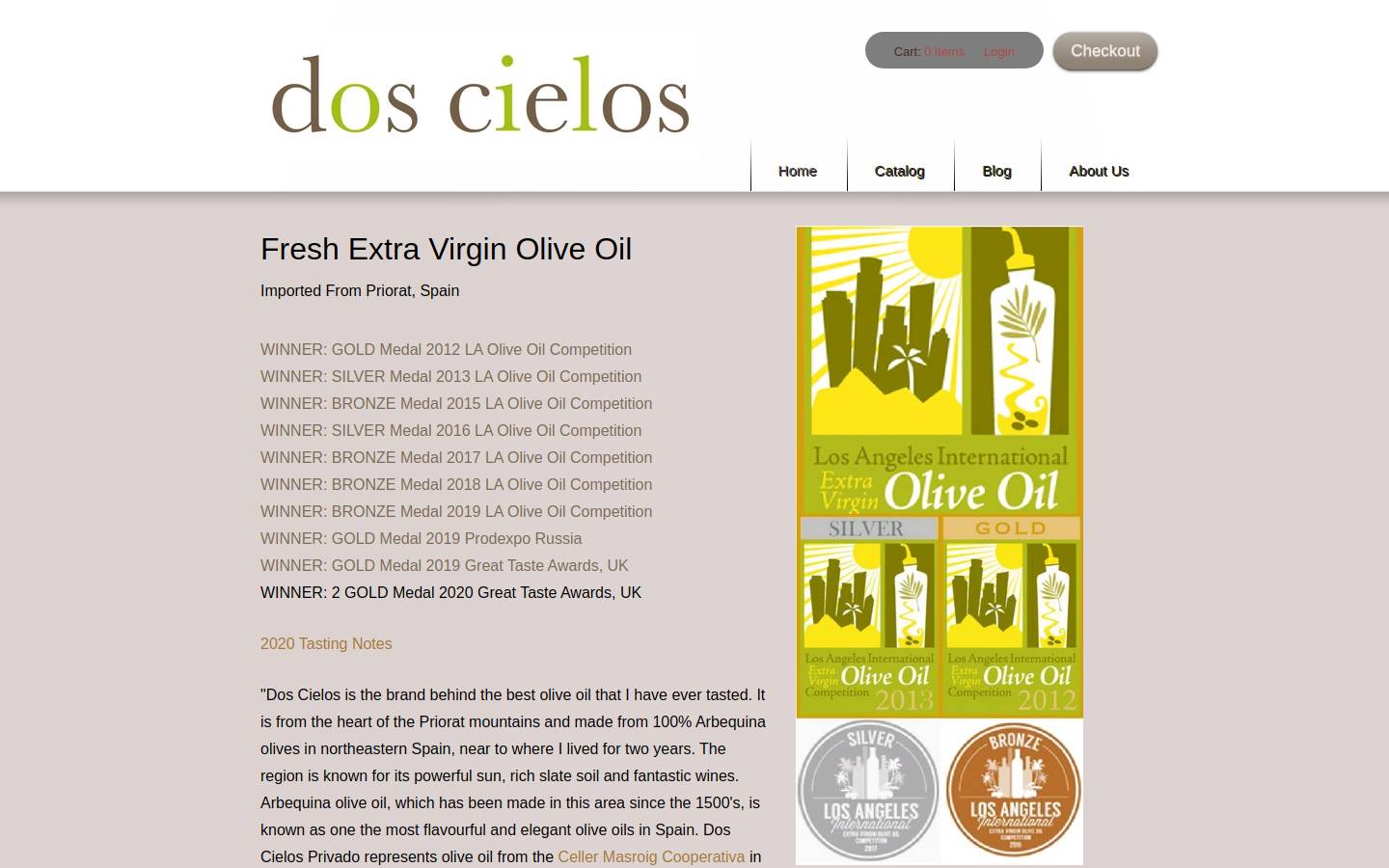 doscielosprivado.com homepage screenshot