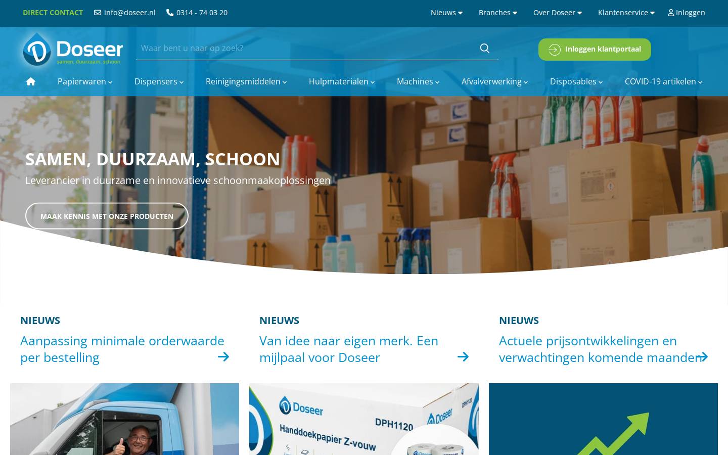 doseer.nl homepage screenshot