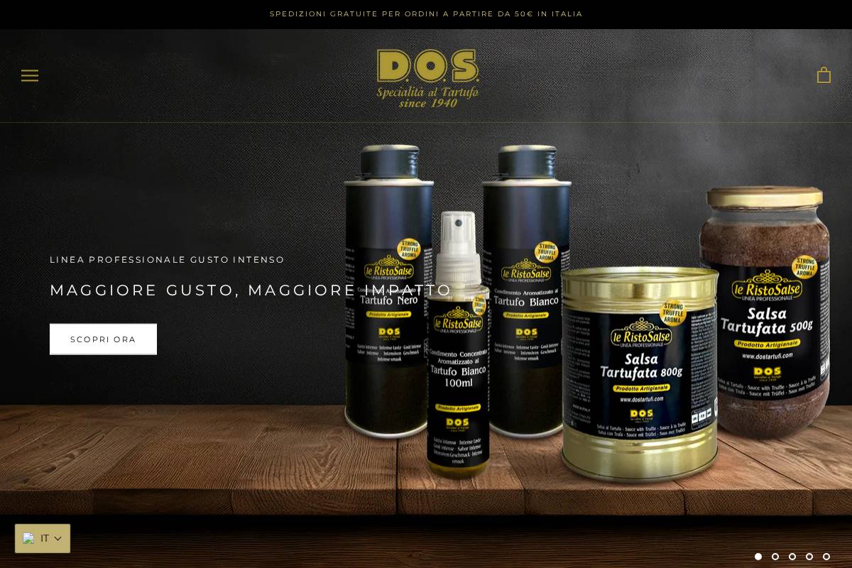 dostartufi.it homepage screenshot