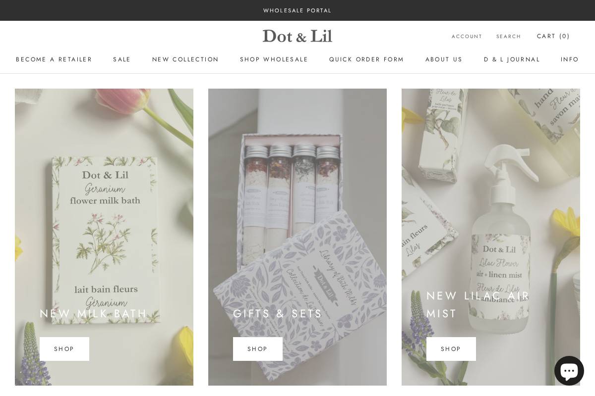 dotandlil.store homepage screenshot