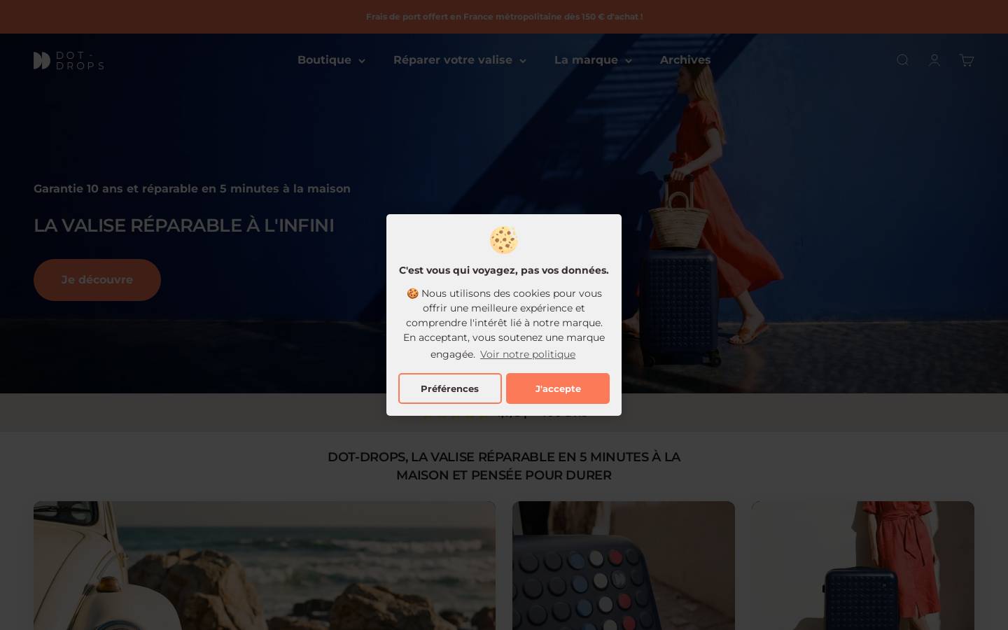 Dot-Drops homepage screenshot