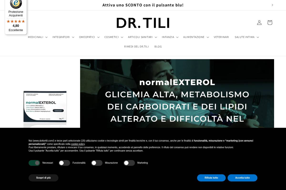 Dottortili homepage screenshot