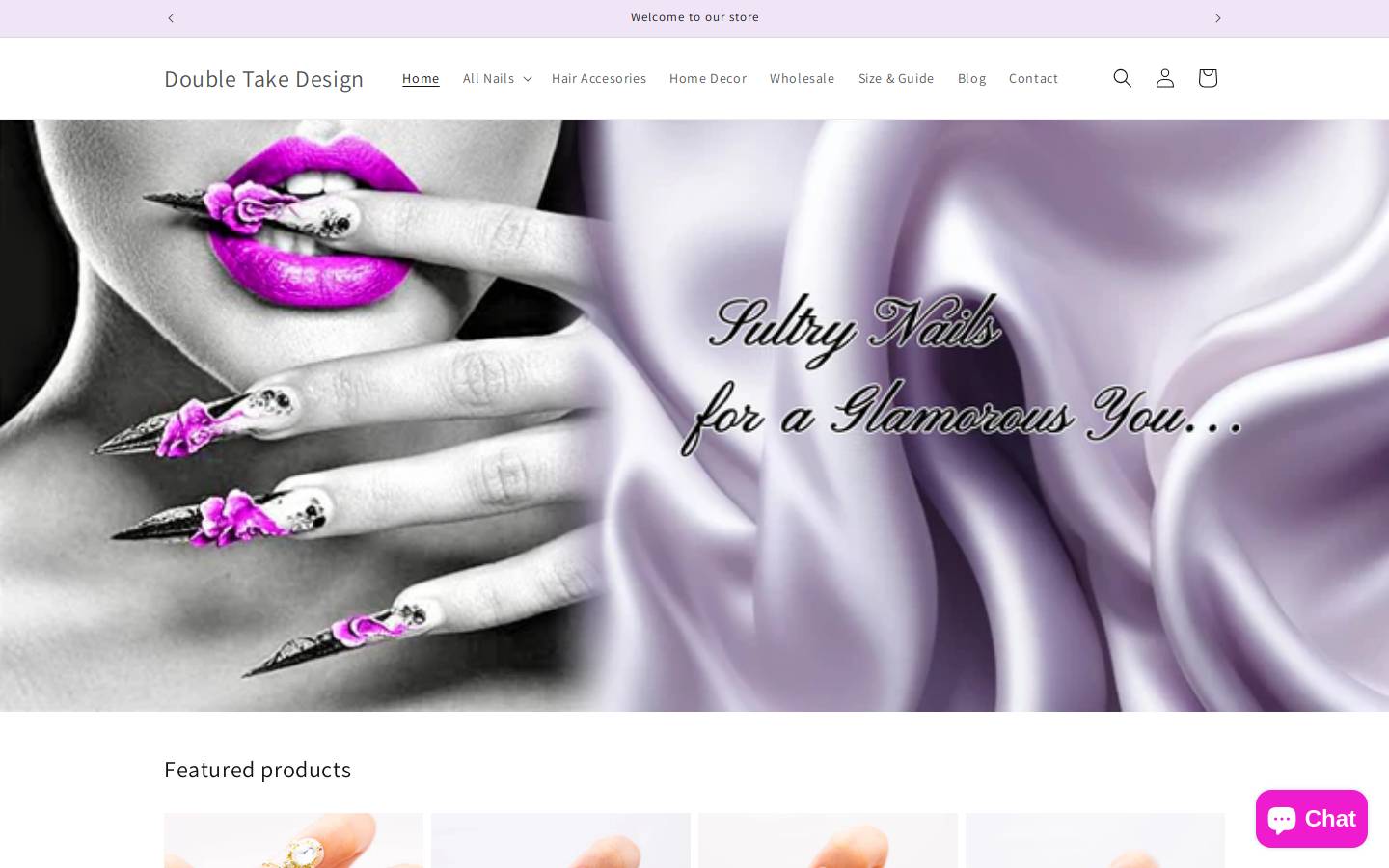 double-take-designs.com homepage screenshot