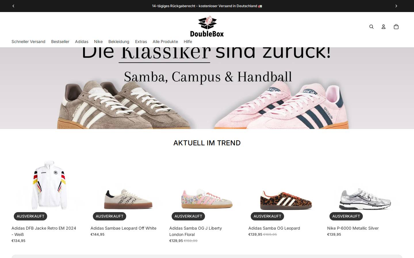 Doublebox homepage screenshot