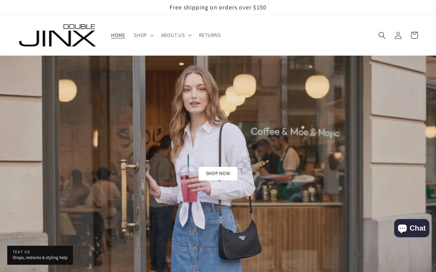 doublejinxcollection.com homepage screenshot