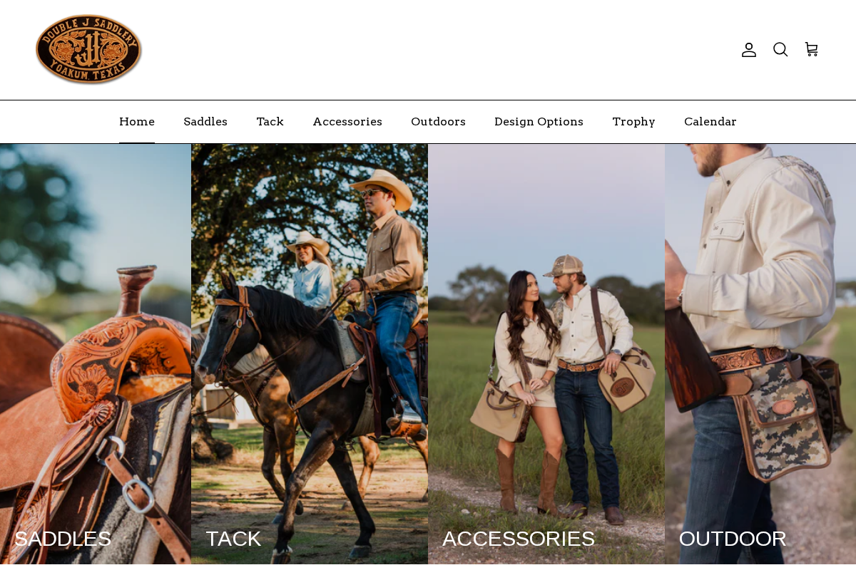 Double J Saddlery, Inc. homepage screenshot