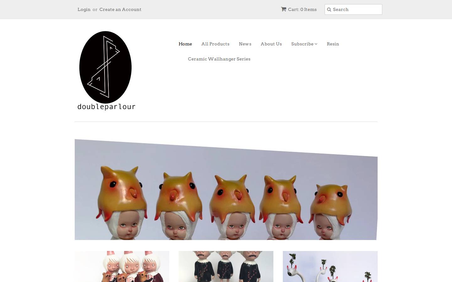 doubleparlour.com homepage screenshot