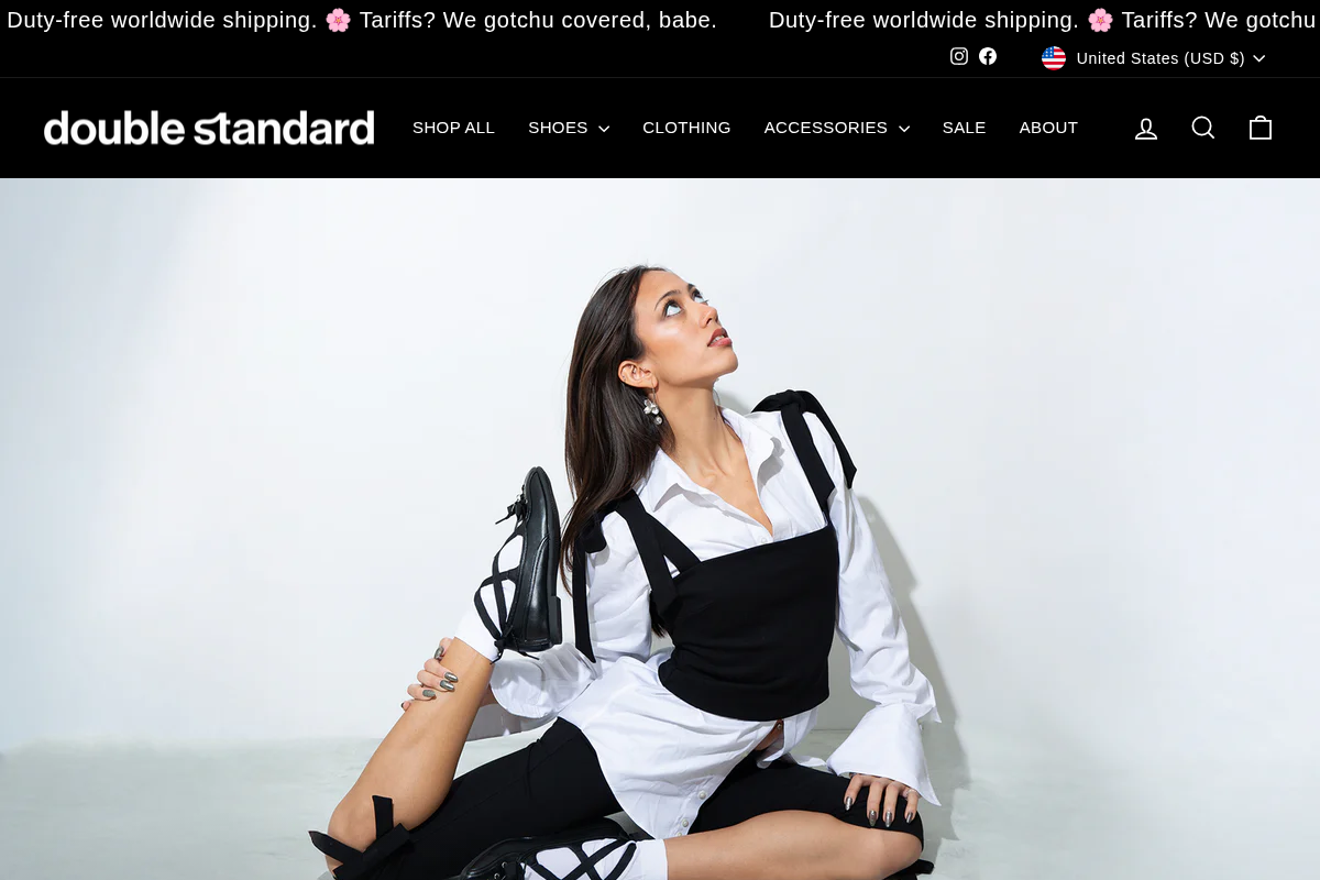 Doublestandardnyc homepage screenshot