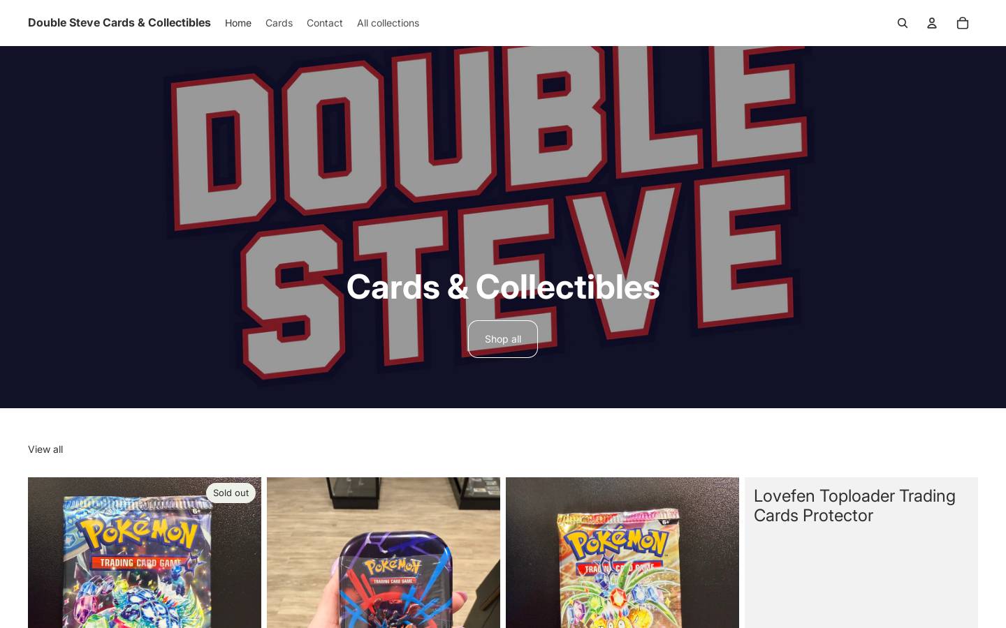 doublesteve.com homepage screenshot