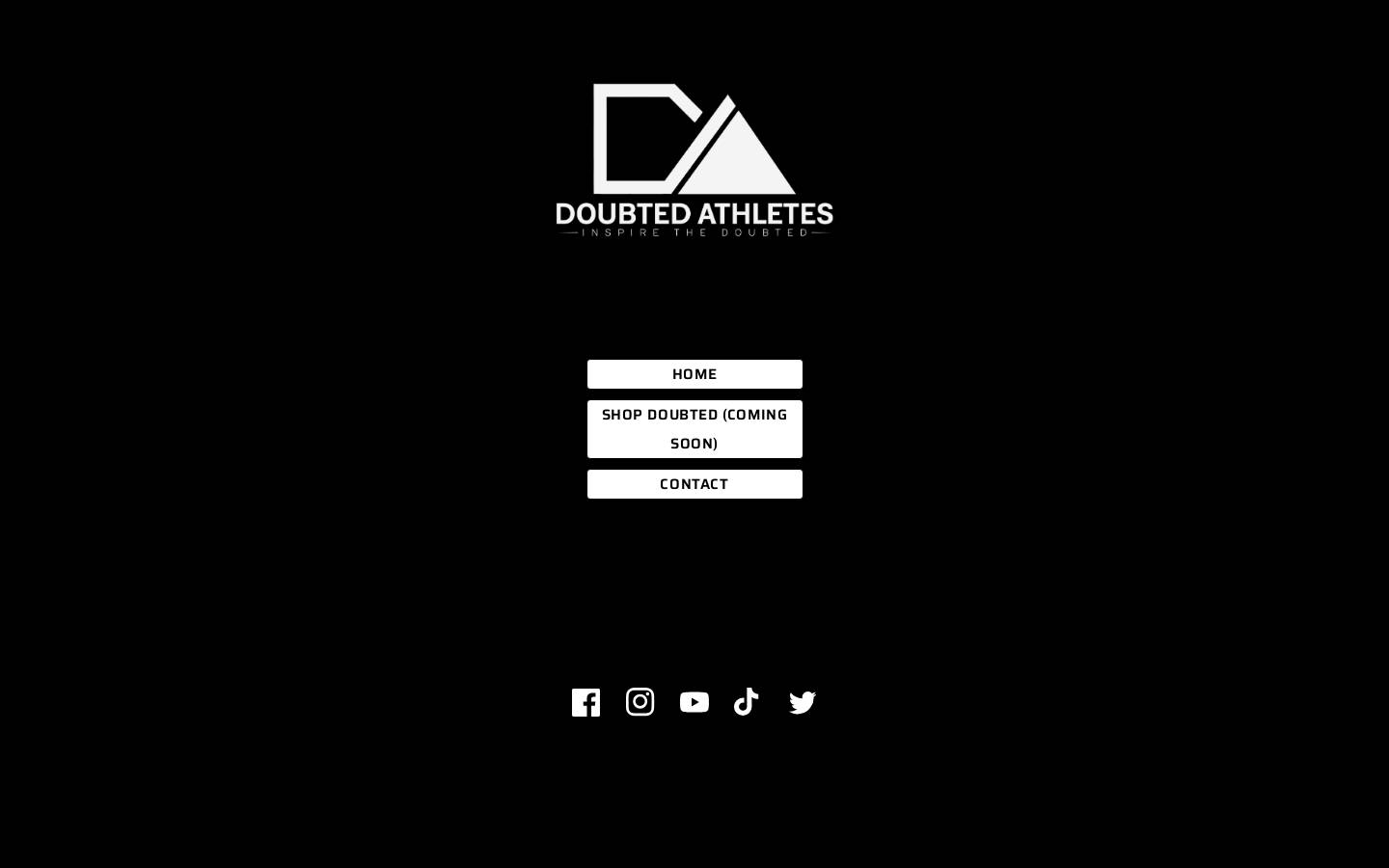 doubtedathletes.com homepage screenshot