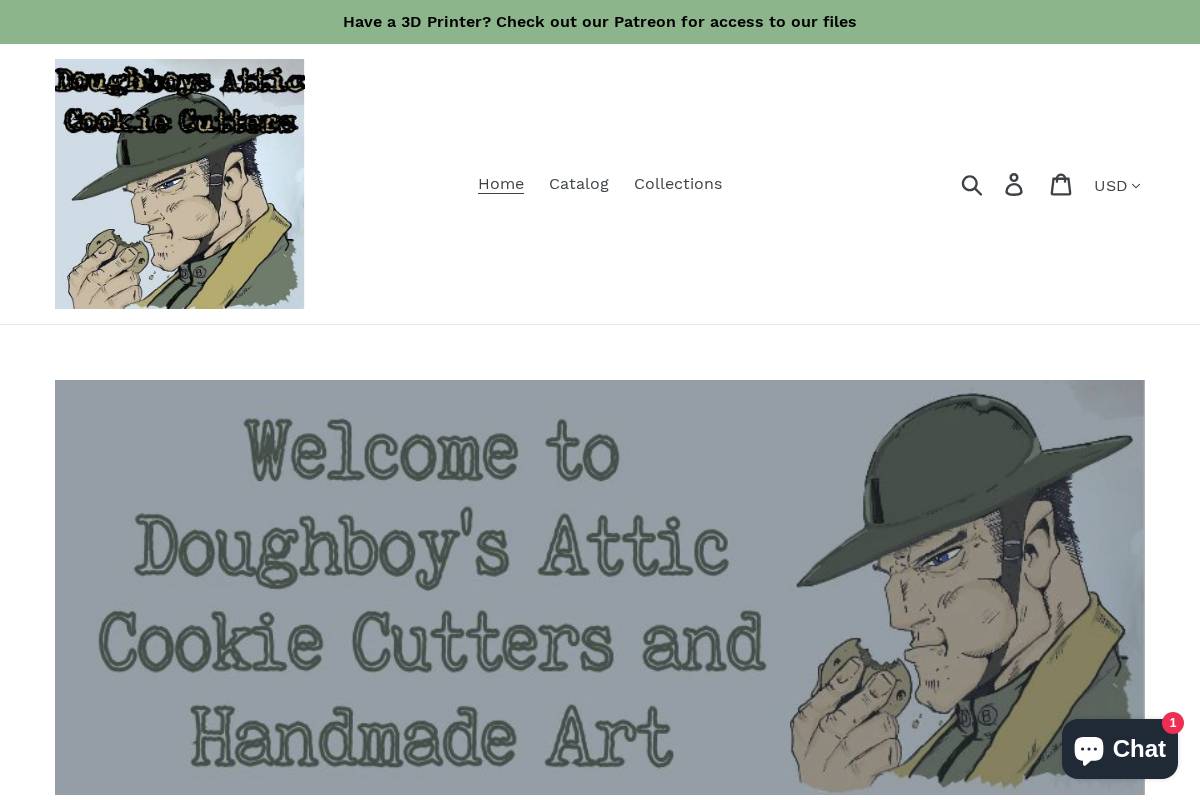 doughboysattic.com homepage screenshot