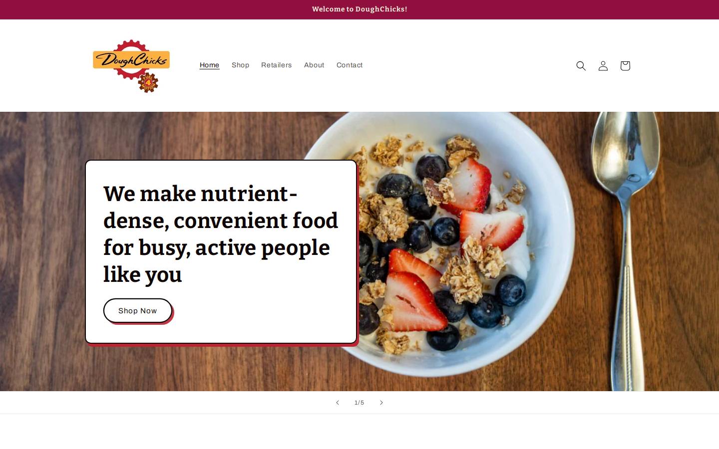 doughchicks.com homepage screenshot