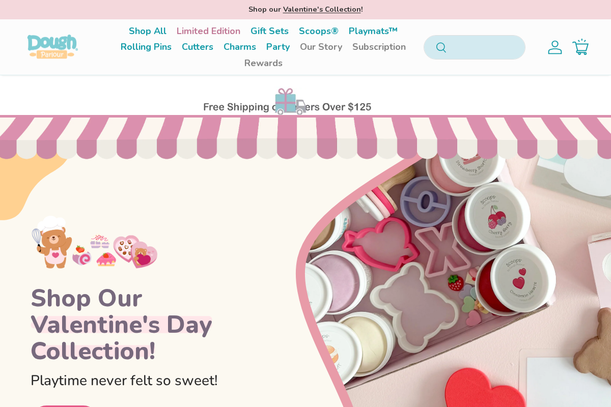 Dough Parlour homepage screenshot