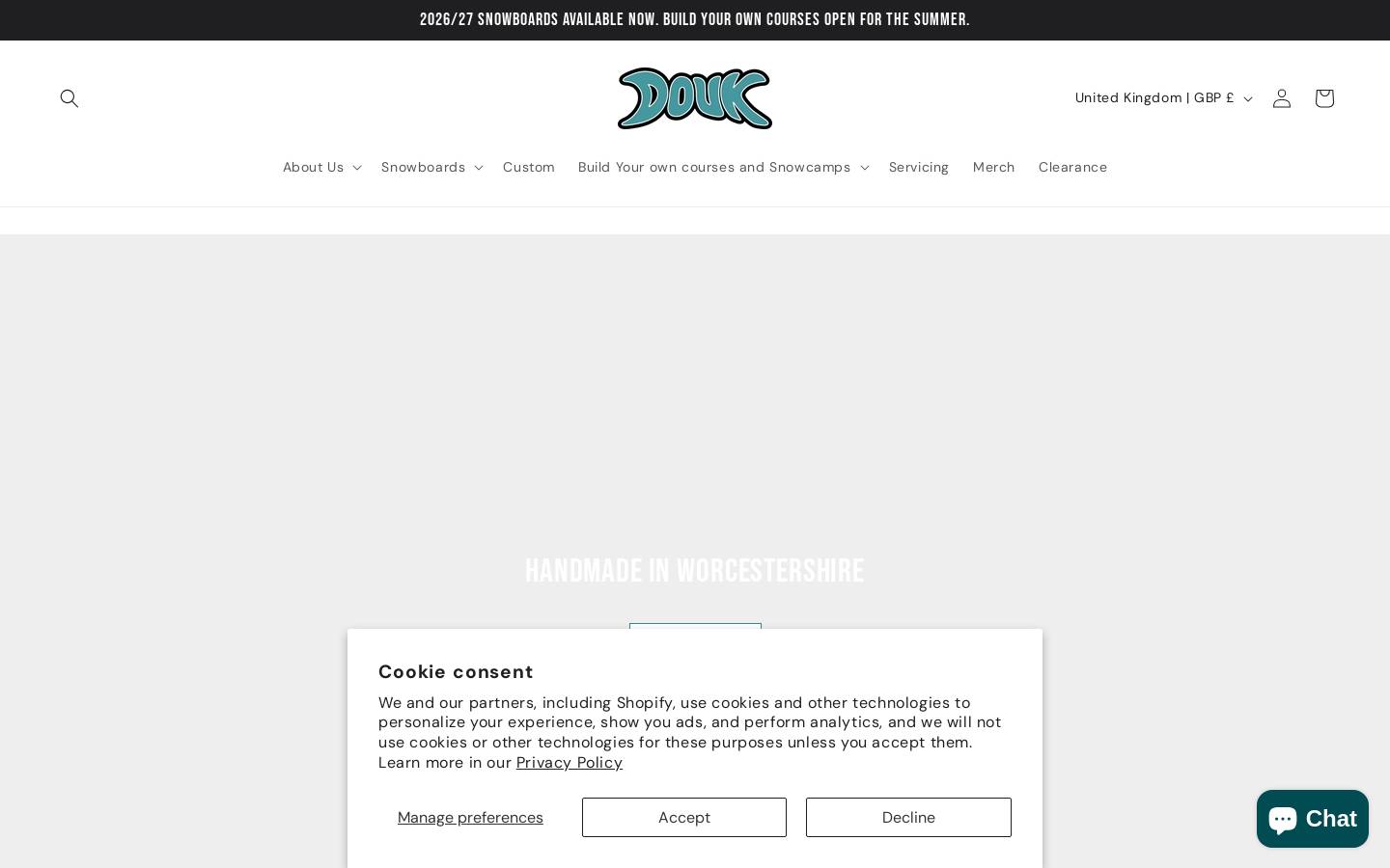 Douk Snow Ltd. homepage screenshot