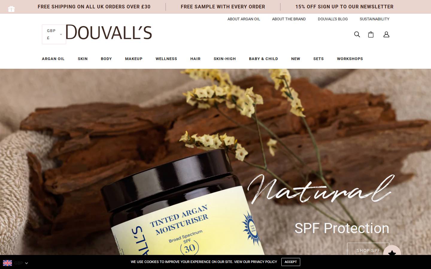Douvall's homepage screenshot