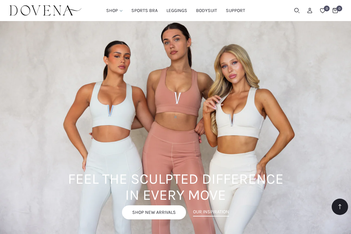 dovena.com.au homepage screenshot