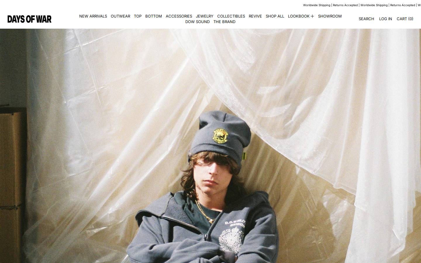 DAYS OF WAR homepage screenshot