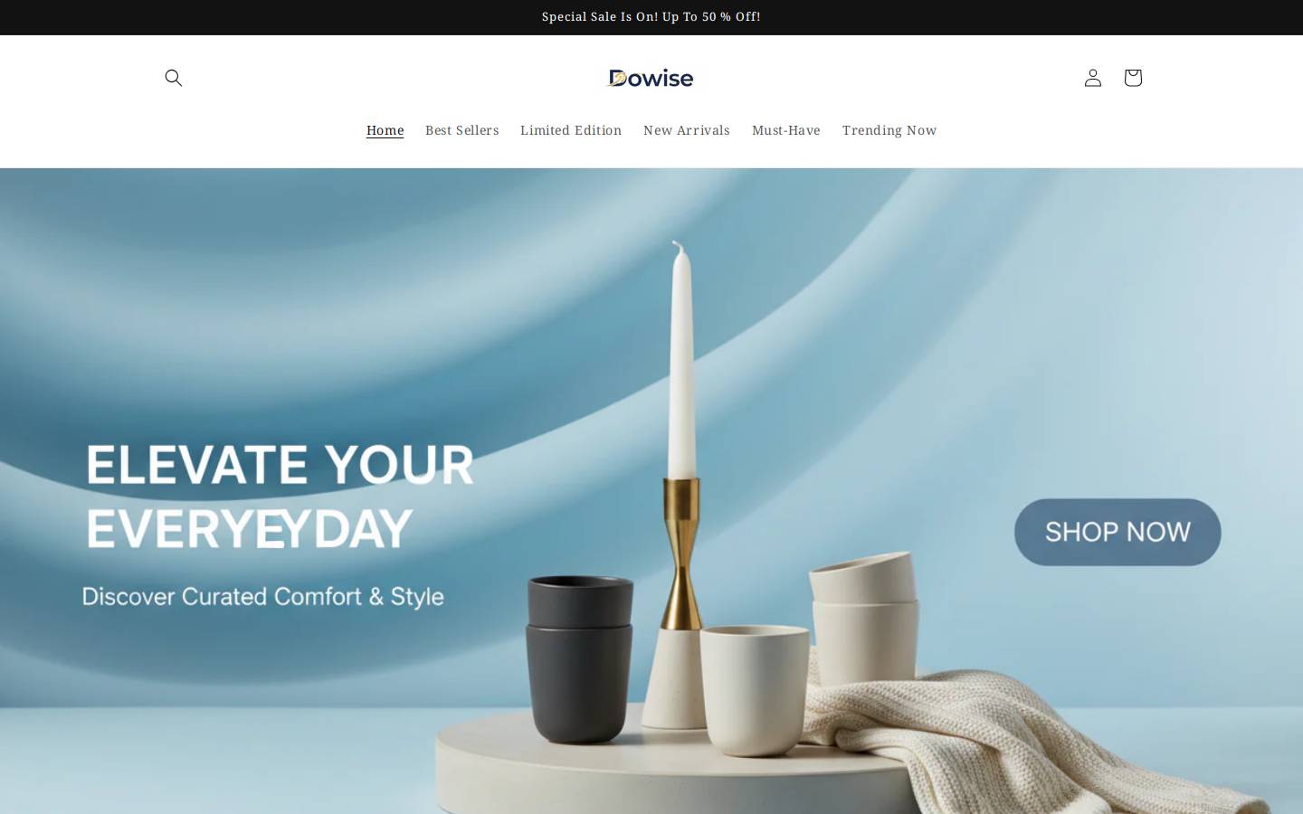 dowise.store homepage screenshot