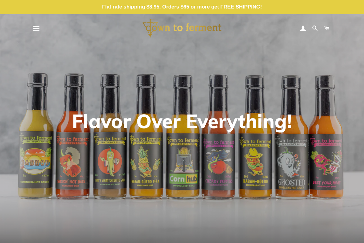 down2ferment.com homepage screenshot