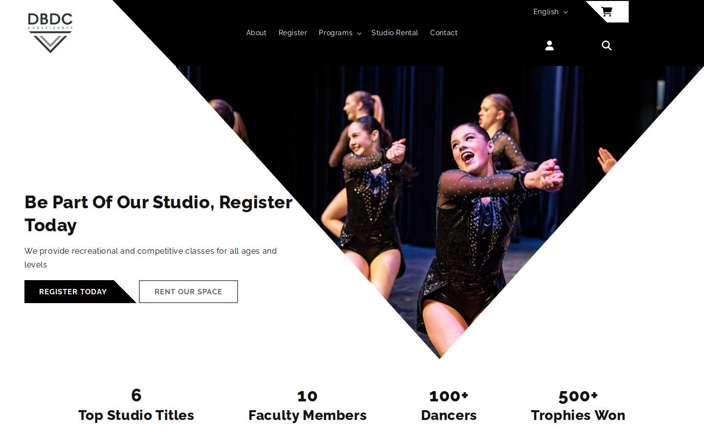 downbeatdanceco.ca homepage screenshot
