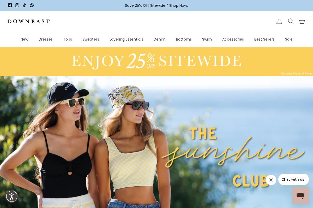 Downeast Home & Clothing homepage screenshot