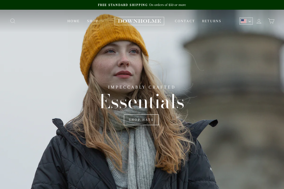 Downholme homepage screenshot