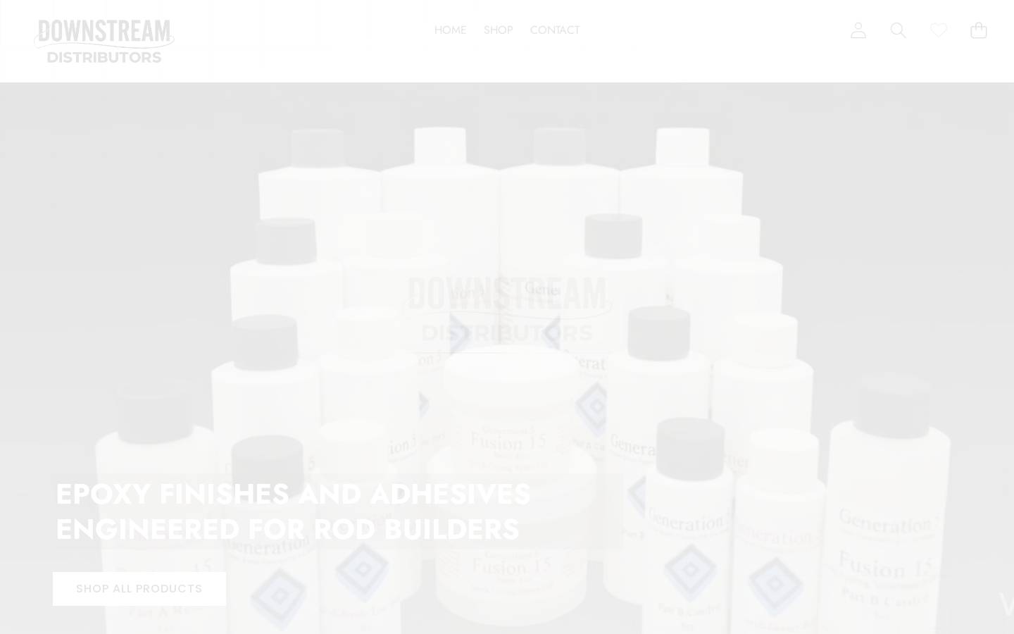 downstreamdist.com homepage screenshot