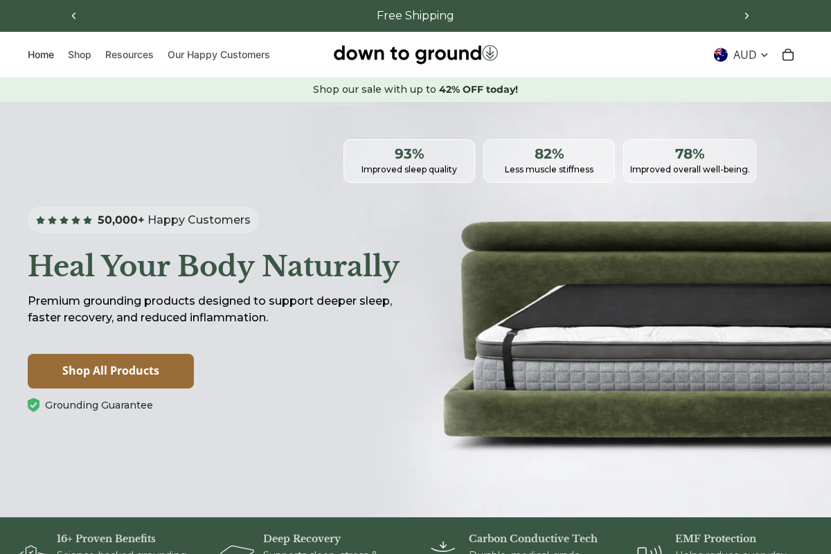 Down To Ground homepage screenshot