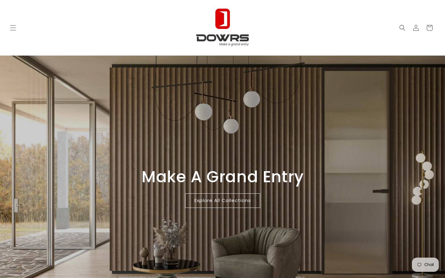 dowrs.com homepage screenshot