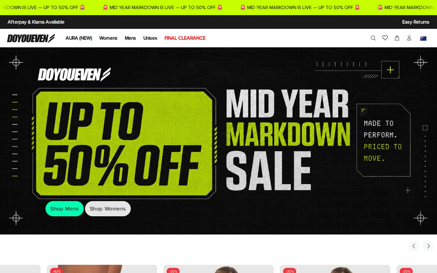 Doyoueven homepage screenshot
